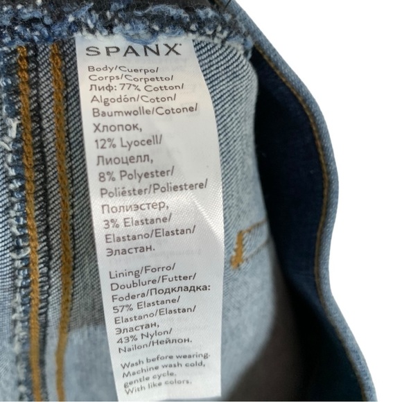 Spanx Distressed Ankle Skinny Jeans Size Medium - Picture 9 of 9